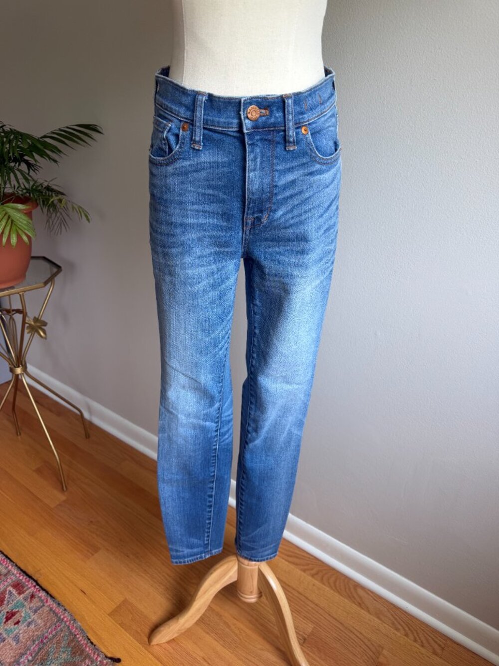 Madewell High Riser Skinny Jeans Medium Wash Size 28